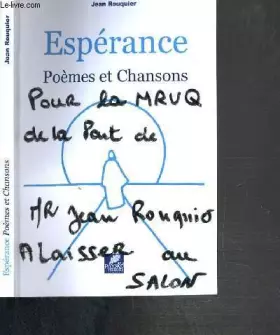 Couverture du produit · ESPERANCE - POEMES ET CHANSONS
