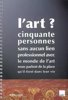 Couverture du produit · L'art ?