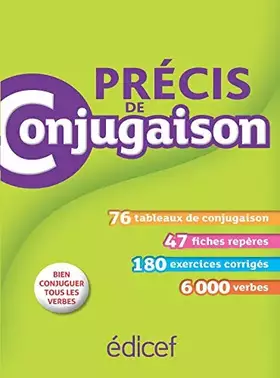 Couverture du produit · Précis de conjugaison