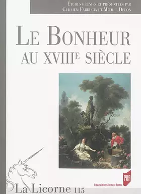 Couverture du produit · BONHEUR AU XVIIIE SIECLE