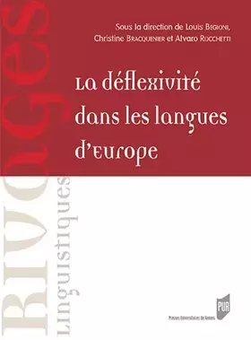 Couverture du produit · La déflexivité dans les langues d'Europe