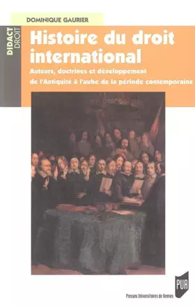 Couverture du produit · HISTOIRE DU DROIT INTERNATIONAL
