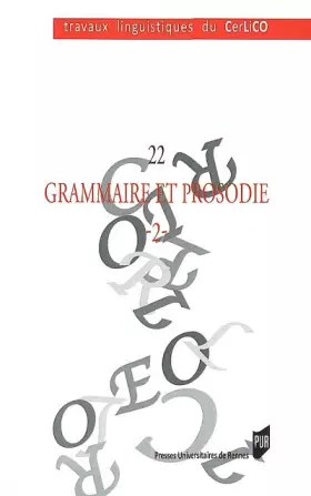Couverture du produit · GRAMMAIRE ET PROSODIE 2