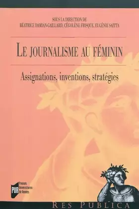 Couverture du produit · JOURNALISME AU FEMININ
