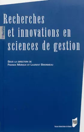Couverture du produit · RECHERCHES ET INNOVATIONS EN SCIENCES DE GESTION