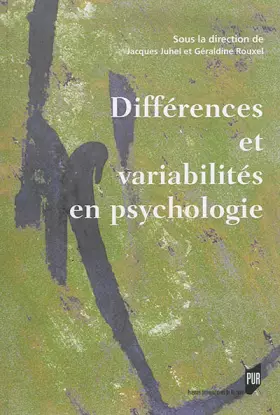 Couverture du produit · DIFFERENCES ET VARIABILITES EN PSYCHOLOGIE