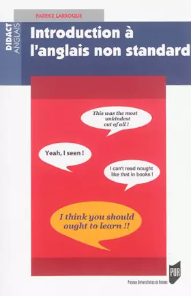 Couverture du produit · INTRODUCTION A L ANGLAIS NON STANDARD