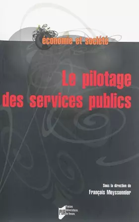 Couverture du produit · PILOTAGE DES SERVICES PUBLICS