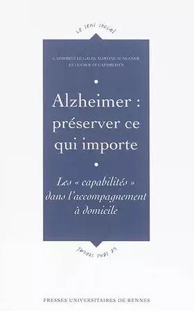 Couverture du produit · ALZHEIMER PRESERVER CE QUI IMPORTE