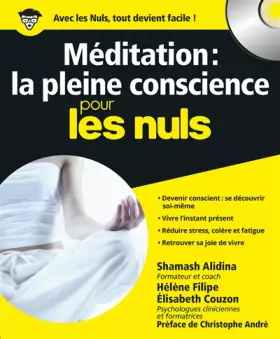 Couverture du produit · Méditation : la pleine conscience Pour les Nuls + CD