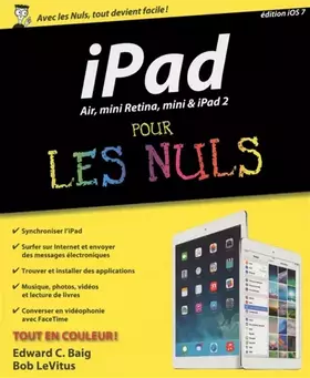 Couverture du produit · iPad Air, mini Retina, mini & iPad 2 Pour les Nuls