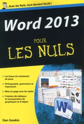 Couverture du produit · Word 2013 Poche pour les Nuls