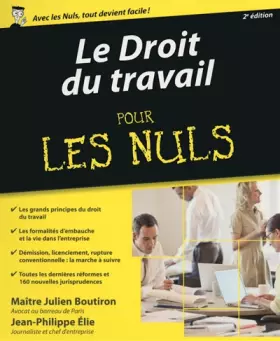 Couverture du produit · Le Droit du travail pour les Nuls, 2e