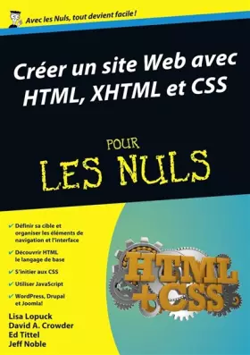 Couverture du produit · Créer un site Web avec HTML, XHTML et CSS Mégapoche Pour les Nuls