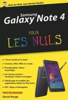 Couverture du produit · Samsung Galaxy Note 4 Poche Pour les Nuls