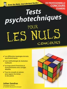 Couverture du produit · Tests psychotechniques pour les Nuls Concours