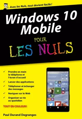Couverture du produit · Windows 10 Mobile poche pour les Nuls