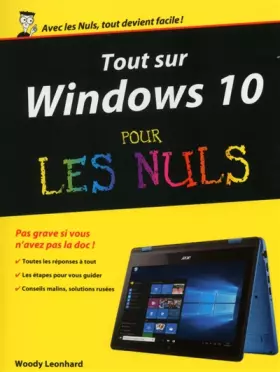 Couverture du produit · Tout sur Windows 10 pour les Nuls