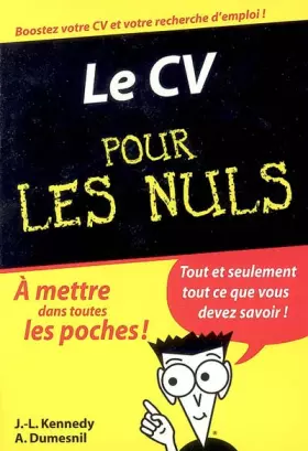 Couverture du produit · Le CV pour les nuls