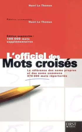 Couverture du produit · L'Officiel des mots croisés