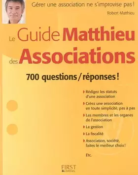 Couverture du produit · GUIDE MATTHIEU DES ASSOCIATION