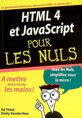 Couverture du produit · HTML 4 & JavaScript
