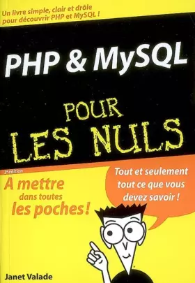 Couverture du produit · PHP et MySQL pour les Nuls