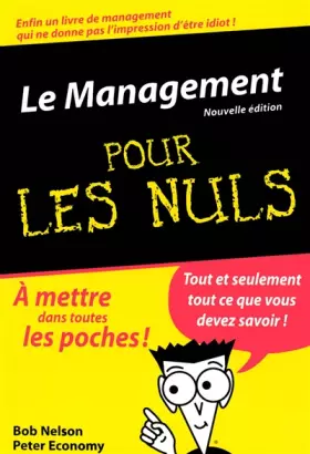 Couverture du produit · Le Management Poche Pour les Nuls, nlle édition