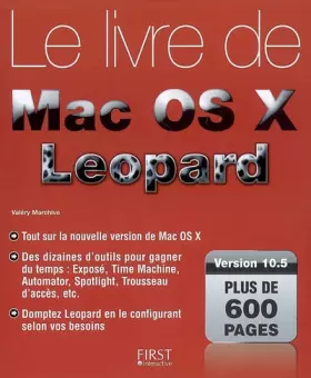 Couverture du produit · LIVRE DE MAC OS X 10.5 LEOPARD