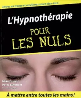 Couverture du produit · L'hypnothérapie pour les nuls