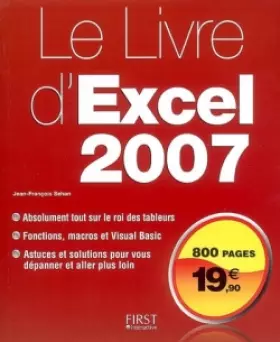 Couverture du produit · LIVRE D'EXCEL 2007