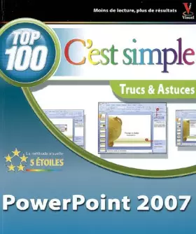 Couverture du produit · POWERPOINT 2007 TOP 100 SIMPLE