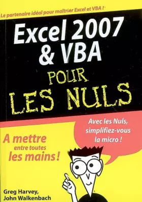 Couverture du produit · EXCEL 2007 ET VBA MEGAPOCHE