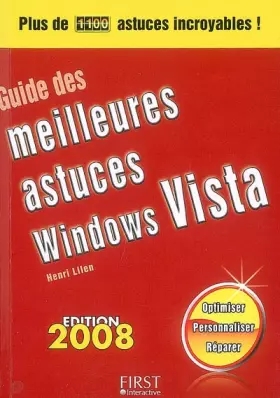 Couverture du produit · Guide des meilleures astuces Windows Vista