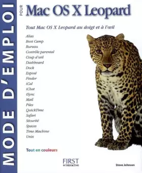 Couverture du produit · MODE D EMPLOI MAC OS X LEOPARD