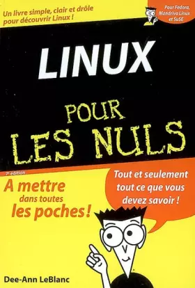 Couverture du produit · Linux 7e Poche pour les Nuls