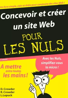 Couverture du produit · CONCEVOIR CREER SITE WEB 3ED