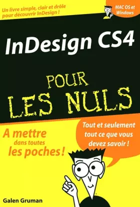 Couverture du produit · InDesign CS4 Poche Pour les nuls