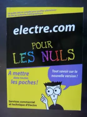 Couverture du produit · Electre. com pour les nuls
