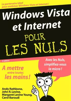 Couverture du produit · WINDOWS VISTA ET INTERNET 3ED