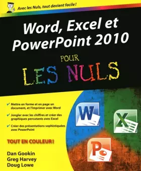 Couverture du produit · Word, Excel, PowerPoint 2010 Pour les nuls