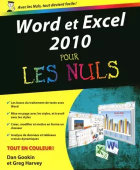 Couverture du produit · WORD ET EXCEL 2010 PR NULS