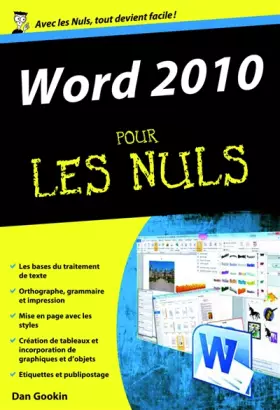 Couverture du produit · Word 2010 Poche Pour les Nuls