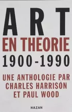 Couverture du produit · Art en théorie 1900-1990