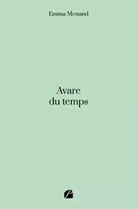 Couverture du produit · Avare du temps