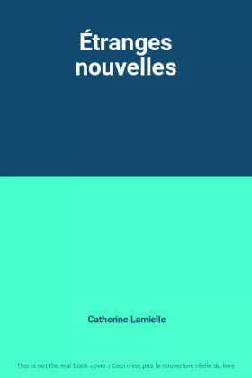 Couverture du produit · Étranges nouvelles