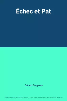 Couverture du produit · Échec et Pat