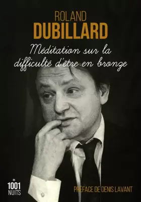 Couverture du produit · Méditation sur la difficulté d'être en bronze
