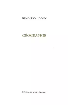 Couverture du produit · geographie