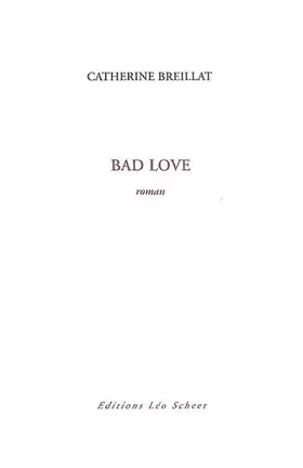 Couverture du produit · Bad Love